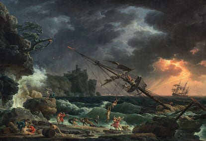 L'obra 'The Shipwreck', de Claude-Joseph Vernet (1772).