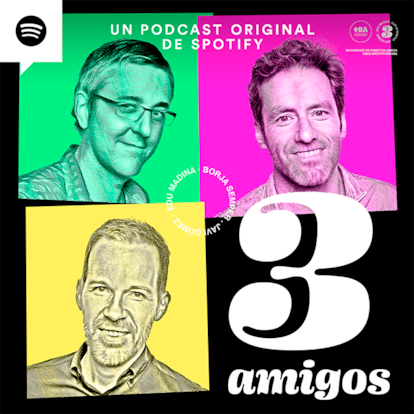 Imagen de 'Tres amigos', nuevo podcasts de Spotify España.