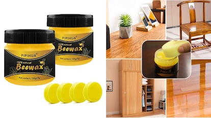 Este set de cera de abeja natural está formulada con otros aceites minerales como el eucalipto y la naranja.
