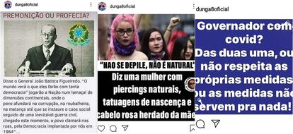 Dunga redes sociais ditadura