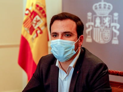 El ministro de Consumo, Alberto Garzón, el pasado 13 de enero en Madrid.