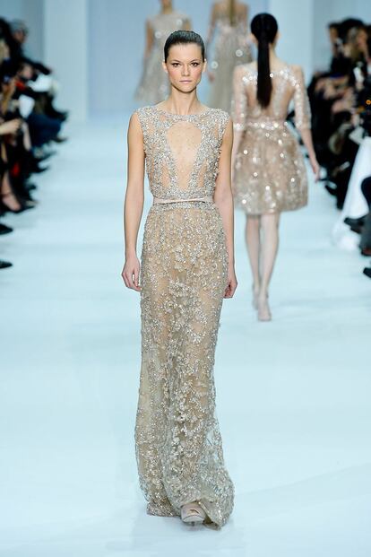 Las princesas de color de fresa de Elie Saab