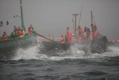 El agua 'hierve' con la subida de los atunes.