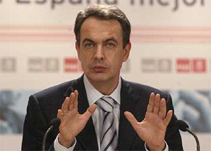 José Luis Rodríguez Zapatero, en la conferencia de prensa que ofreció tras las elecciones del 14-M.