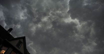 Nubes de tormenta sobre el Bronx, en Nueva York.