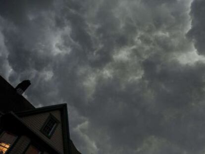 Nubes de tormenta sobre el Bronx, en Nueva York. 