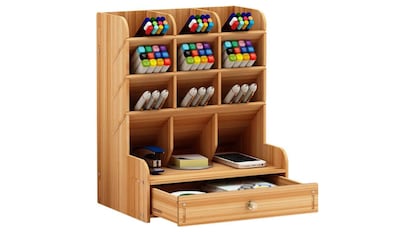 Organizador de escritorio de madera, varios colores y más de 2.000 valoraciones