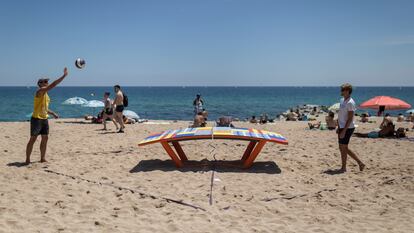 Una de las playas de Badalona en una imagen de archivo.