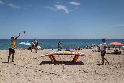 Una de las playas de Badalona en una imagen de archivo.