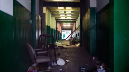 Fotografía de un pasillo del Hospital General de Haití en Puerto Príncipe el 9 de julio 2024.