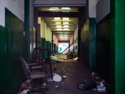 Fotografía de un pasillo del Hospital General de Haití en Puerto Príncipe el 9 de julio 2024.