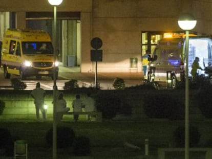 Traslado de la auxiliar de enfermer&iacute;a desde el hospital de Alcorc&oacute;n.