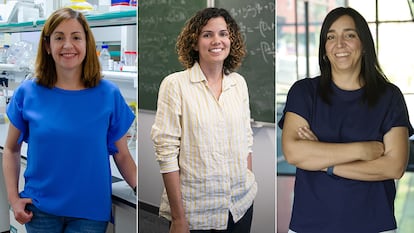 Berta López Sánchez, Gissell Estrada y Clara García Astrain