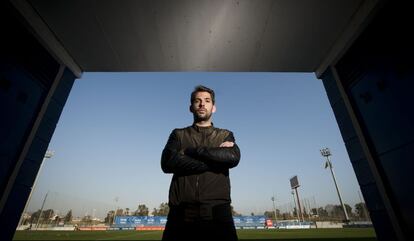 V&iacute;ctor S&aacute;nchez, en la ciudad deportiva del Espanyol.