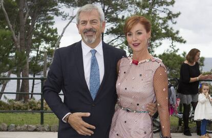 Carlos Sobera y su esposa Patricia Santamarina.