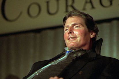 Christopher Reeve, fotografiado en 1996.