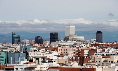 Cielo de Madrid durante el confinamiento por la pandemia, en abril de 2020.