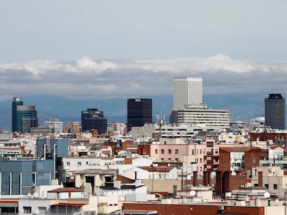 Cielo de Madrid durante el confinamiento por la pandemia, en abril de 2020.
