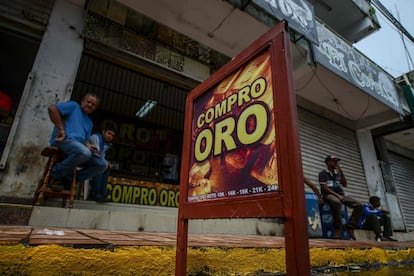 Una tienda donde se compra oro en El Callao.