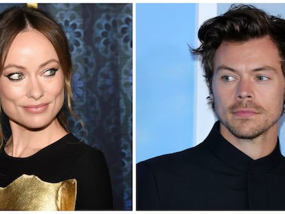 La actriz y directora Olivia Wilde y el cantante y actor Harry Styles.