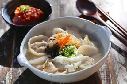 Un plato coreano de Koryo, en Barcelona.