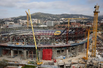 Obras de construcción del nuevo Spotify Camp Nou. [ALBERT GARCIA]