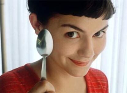 La actriz Audrey Tautou, en<b></b><i> Amélie, </i>del director Jean-Pierre Jeunet.