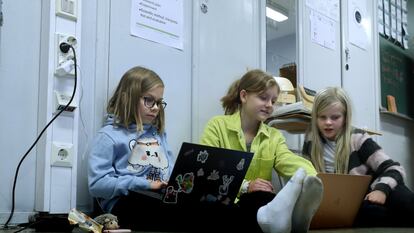 Una clase de primaria en el colegio Ressu, de Helsinki, en Finlandia, en una imagen de archivo.