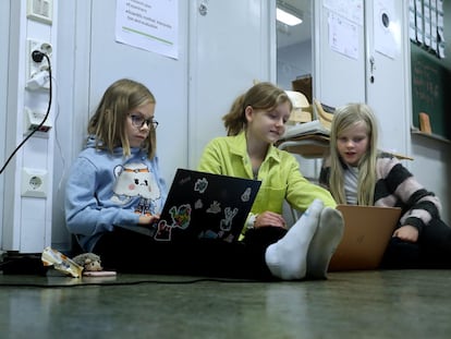 Una clase de primaria en el colegio Ressu, de Helsinki, en Finlandia, en una imagen de archivo.