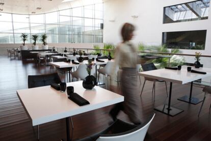 Comedor de Zarabanda, restaurante en el centro Miguel Delibes de Valladolid.