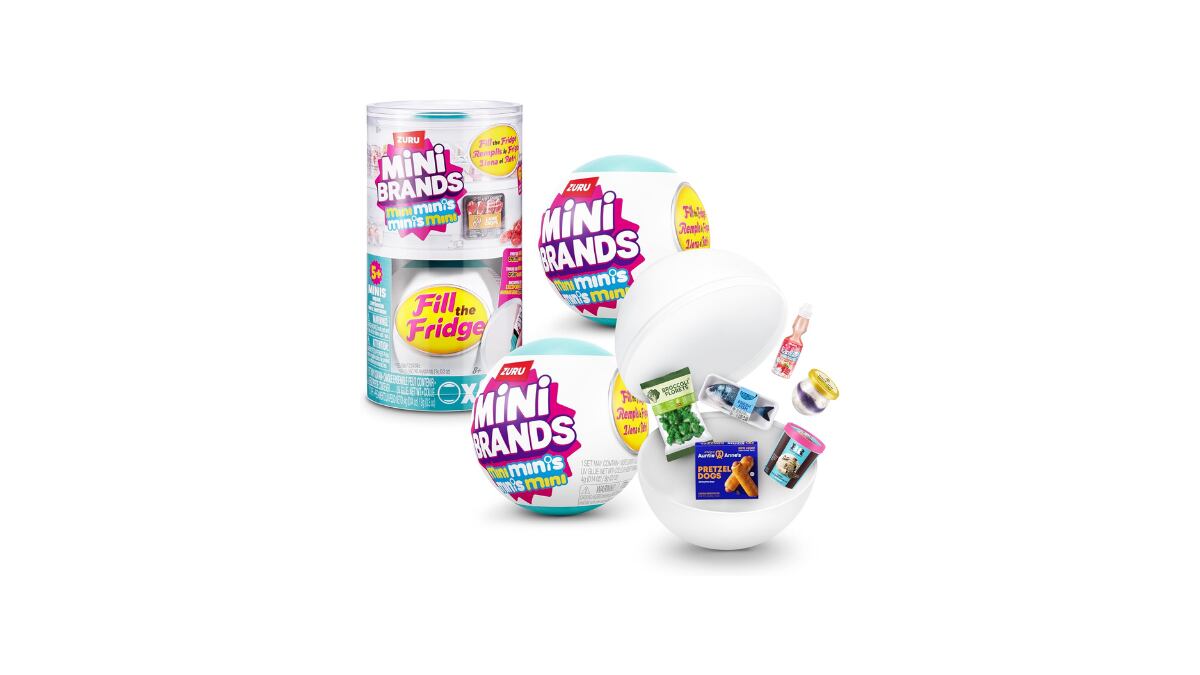Mini Brands Fill The Fridge.