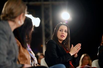 Inés Arrimadas, durante su intervención en el encuentro 'Mujeres Liberales' en Málaga.