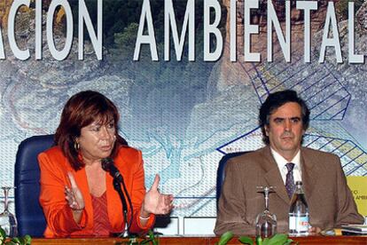 La ministra de Medio Ambiente, durante la I Conferencia Nacional de Evaluación Ambiental.