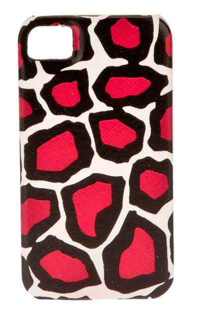 El animal print se traslada a los dispositivos móvil gracias a Diane von Fustenberg (40 euros).