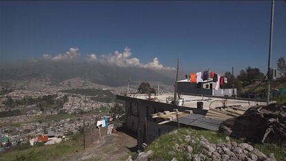 Vistas de Quito, desde las colinas del Pichincha