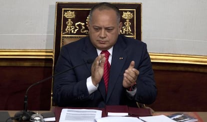 El presidente de la Asamblea Nacional de Venezuela, Diosdado Cabello.