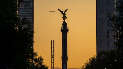 El Ángel de la Independencia en el Paseo de la Reforma en Ciudad de México.
