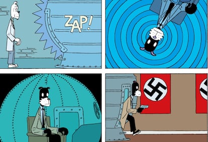 Viñetas de 'Yo maté a Adolf Hitler', de Jason, editado por Astiberri.