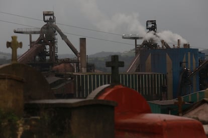 Fábrica de acero de ArcelorMittal en Gijón.