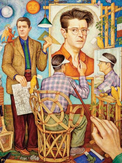 'Autorretrato múltiple'. Juan O'Gorman (1950).