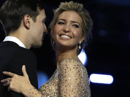 Ivanka Trump y su esposo, Jared Kushner, durante el Freedom Ball, en Washington, el pasado 20 de enero. 