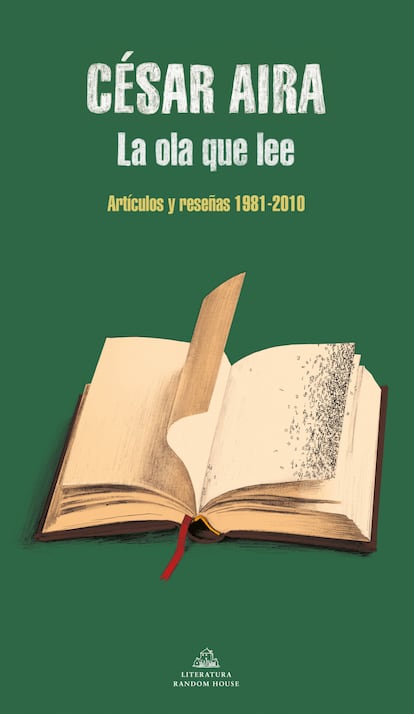 portada 'La ola q lee', CÉSAR AIRA. EDITORIAL LITERATURA RANDOM HOUSE