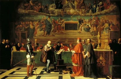'Galileo Galilei ante la Inquisición', obra de Joseph Nicolas Robert-Fleury.