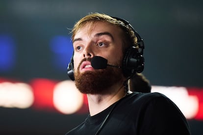 Ibai Llanos, el 14 de junio de 2025, en la final de la Kings League en Nanterre (Francia).