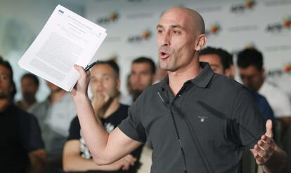 Luis Rubiales, presidente de la AFE.