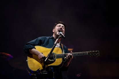 Marcus Mumford, en el concierto de Mumford & Sons.