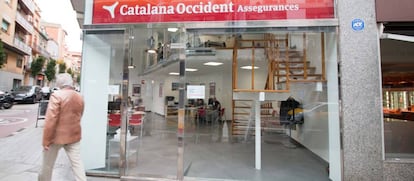 Una oficina de Catalana Occidente, en Barcelona.