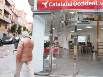 Una oficina de Catalana Occidente, en Barcelona.
