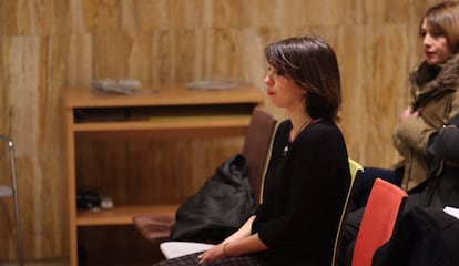 Juana Rivas en la Audiencia de Granada.