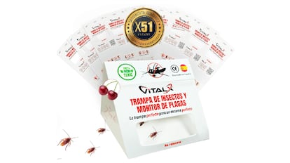 lote de trampas anticucarachas que no presentan tóxicos en su fórmula.